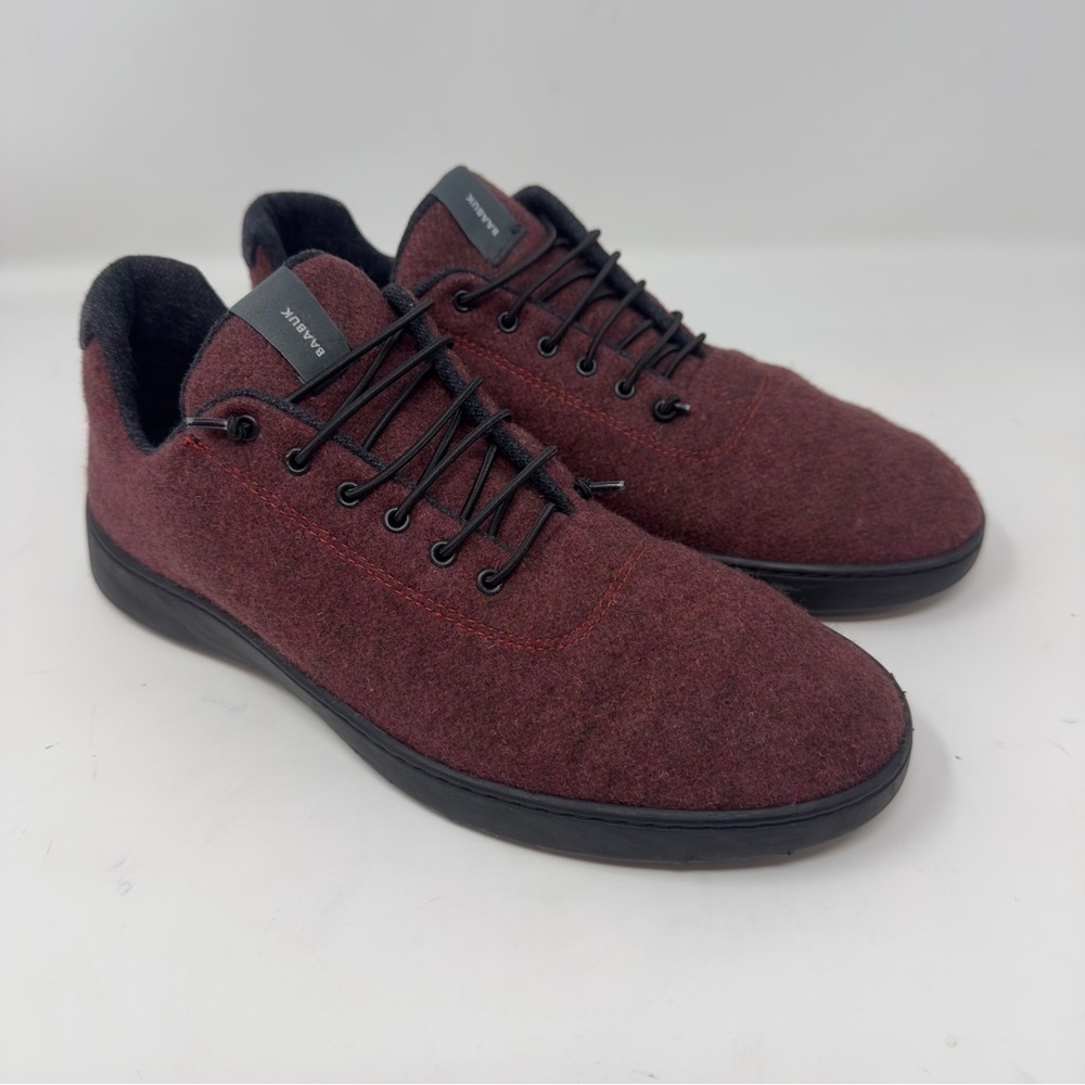 Baabuk Urban Wooler Wool Burgundy Casual Sneakers